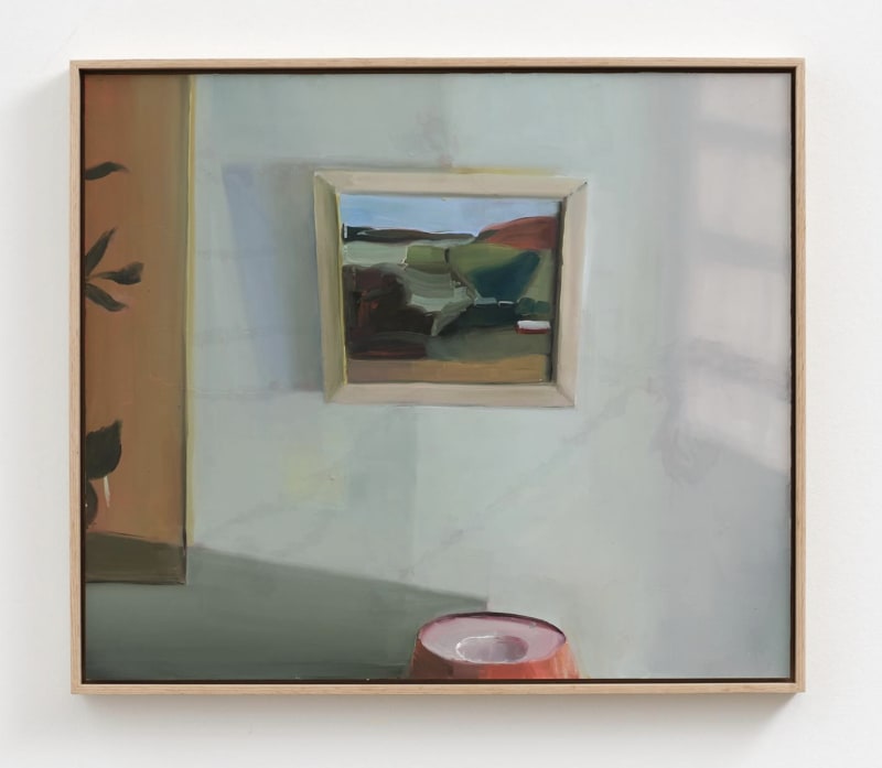 Anna Bjerger, ”Landscape at Night”, 2025, Oil on aluminium, 60 x 70 cm