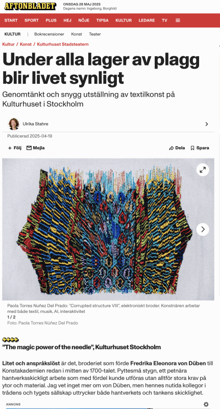 Review in Aftonbladet, Bella Rune