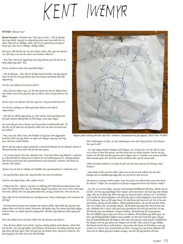 Interview in Punkt, Kent Iwemyr, Release at Crum Heaven, Stockholm, Sweden 26.11 2025