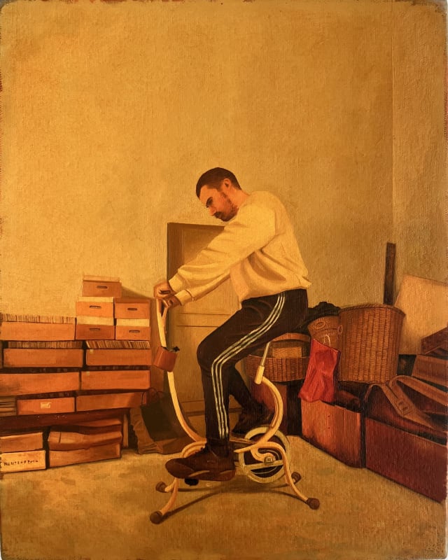 The hard way, oil on linen, 25 x 20 cm, 2025