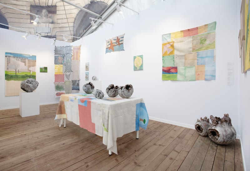 Vue du stand de la Galerie Anne-Laure Buffard à Asia Now 2025 © Wonwoo Kim