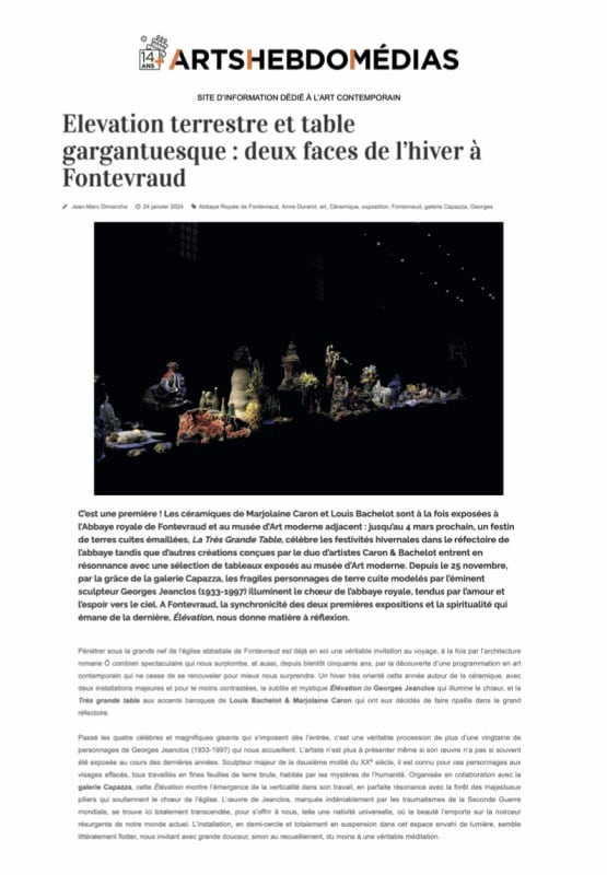 Elevation terrestre et table gargantuesque : deux faces de l'hiver à Fontevraud