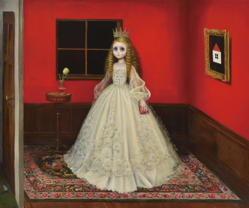 Nozomi Tojinbara, "There You Are" Oil on Canvas