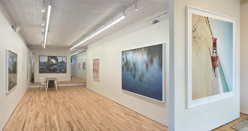 Michael Gaillard Studio's main exhibition space and its first exhibition—a survey of work from a few threads of Gaillard's diverse practice.