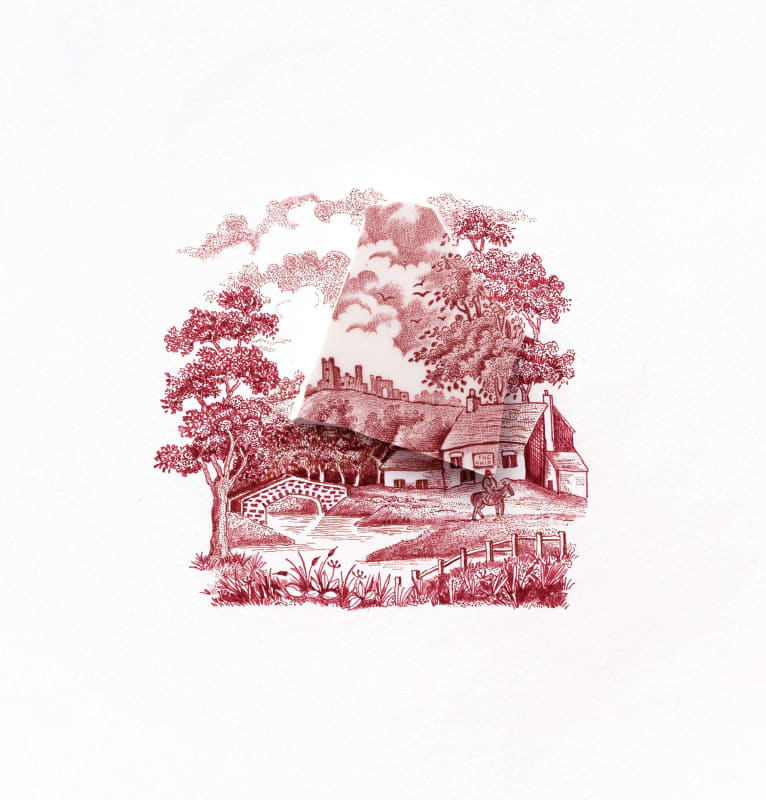 maria ossandon recart china plate artwork