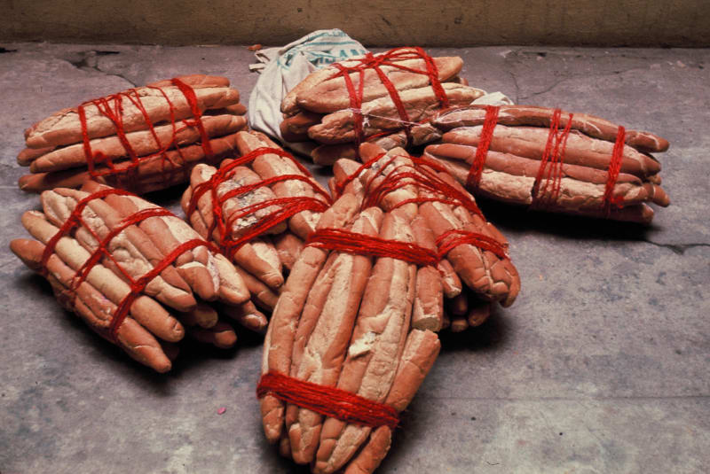 Artur Barrio, ...Situação...Cidade...y...Campo.... 1970. Photograph by Artur Barrio and Luis Alphonsus G. Courtesy of the artist