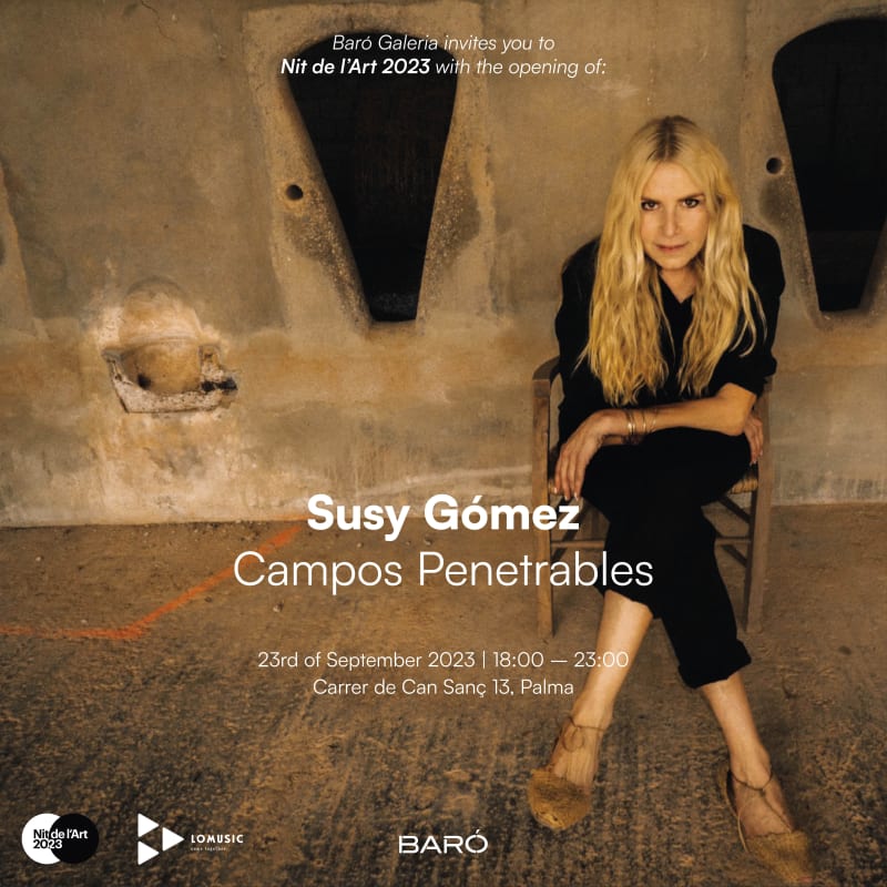 Invitación Exposición Susy Gomez Campos Penetrables Nit de l'Art