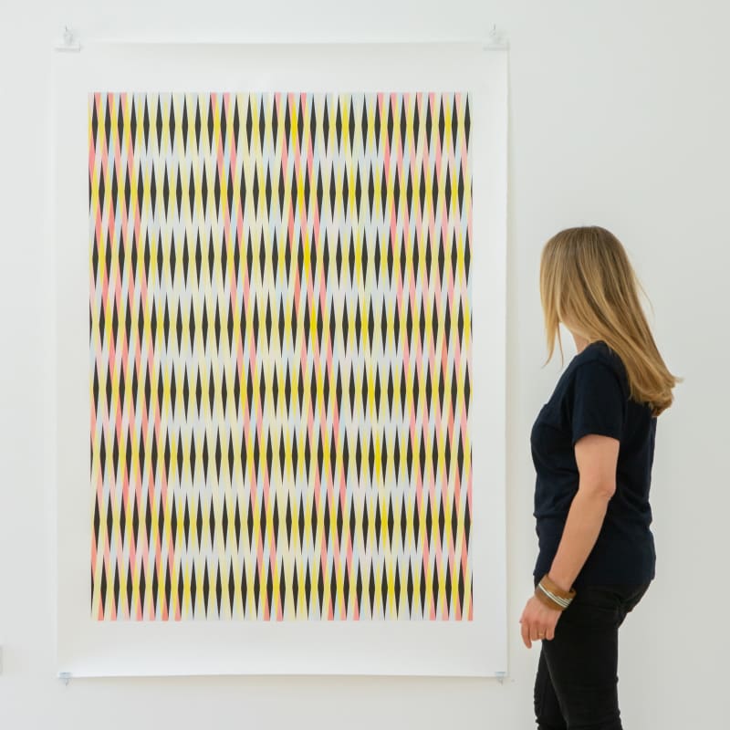 Work on paper by Anna Mossman at Close Ltd gallery, June 2021
