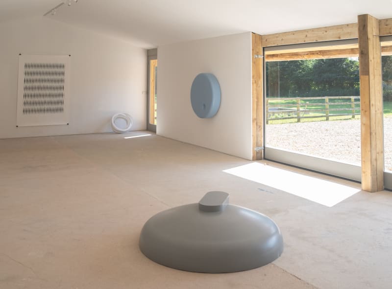 Exhibition at Close Ltd gallery featuring Grenville Davey, Magnus Hammick and Anna Mossman