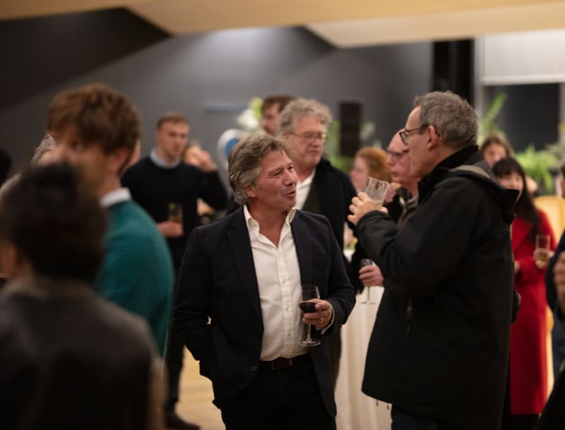 Magnus Hammick and Simon Linke in conversation at Grenville Davey memorial Tate Modern