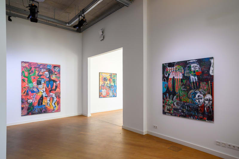 Yannick Ackah, Walk through the Galerie Melbye-Konan - Solo Show - Jungle of Encounters