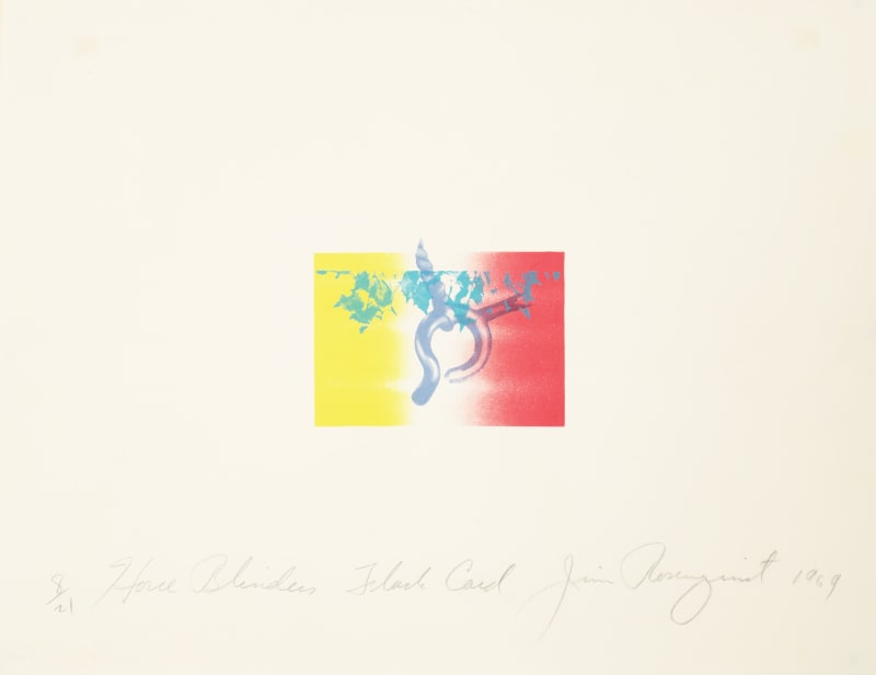 James Rosenquist, Horse Blinders Flash Card (1969)