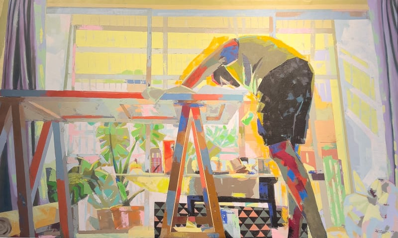 Familiar Strangers 2024 Acrylic Canvas 90X150cm