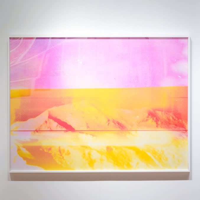 Adams with Grunge IntensePeach pop SplitScreen and LightLeak Camera App Filters (IMG_6468), 2014, Chromogenic print, 41 x 54.25 in. (104.1 x 138 cm)