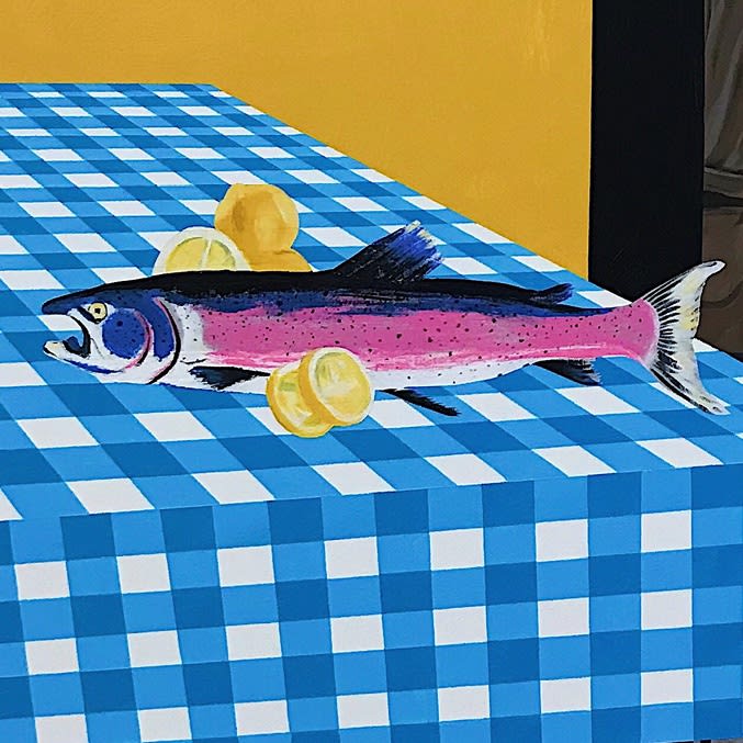 Detail, June 7th, 2019, acrylic on canvas, 48 x 36 in. (121.9 x 91.4 cm)