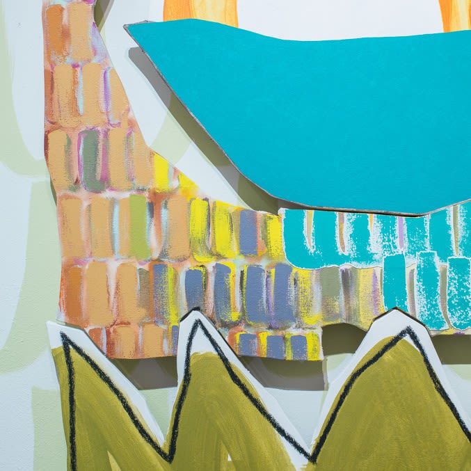 Detail, Bookend 12 (Lee), 2019, acrylic and crayon on canvas, 47 x 38.5 in. (119.4 x 97.8 cm)