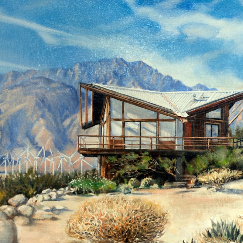 Detail, High Desert Contemporary, West of North Palm Springs, 2015, oil on canvas, 24 x 72 in. (61 x 182.9 cm)