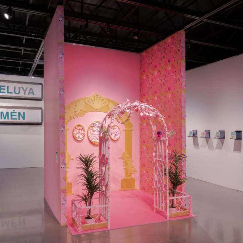 Yvette Mayorga The Pink Chapel, 2022 Courtesy of artist and NMSU Permanent Art Collection. Photograph by: Marcus Xavier Chormicle.