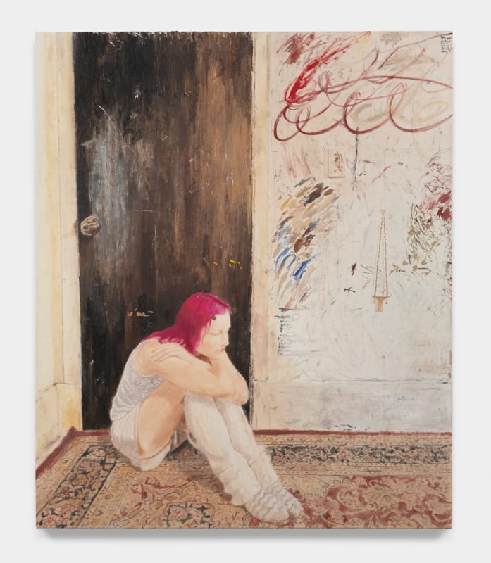 Lorenzo Amos, Girl with pink hair / Analiese, 2024