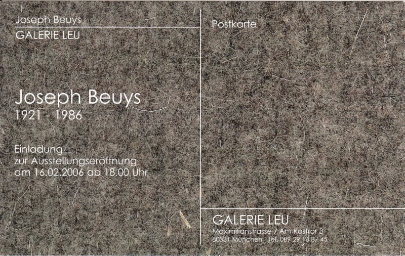 Joseph Beuys, Drawings - Objects - Multiples