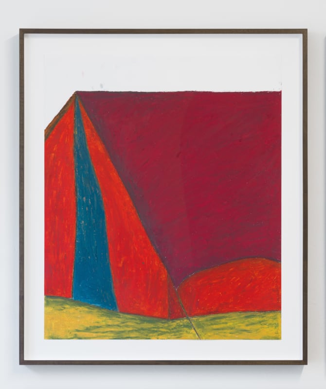 Valgerður Sigurðardóttir, Tent series, 2023, Oil pastel on paper, 65 x 50 cm