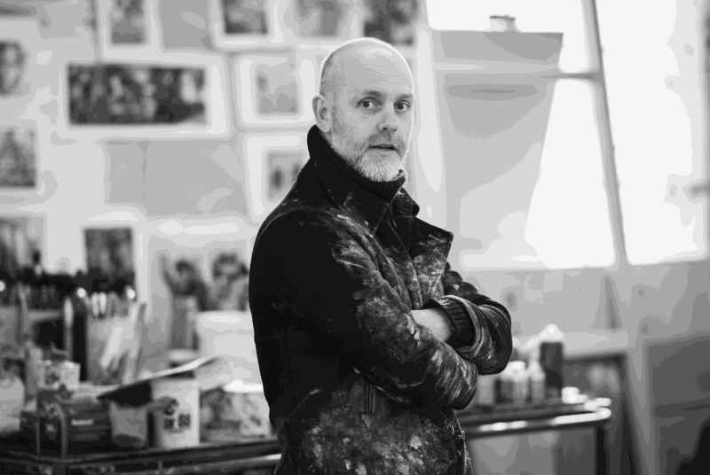 Paul Wright in his studio (2024)