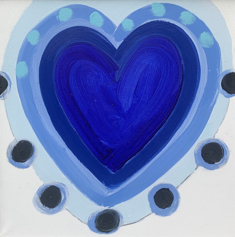 Sir Terry Frost RA 1915-2003 Blue Heart, c. 1989 Oil on canvas 22 x 22 "