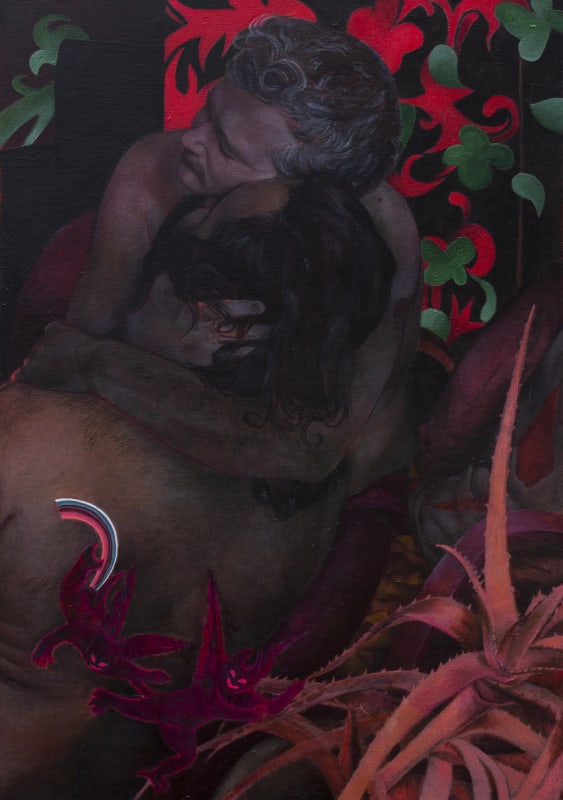 Giancarlo Pirelli, Untitled, 2024, Oil and acrylic on canvas, 100 x 70 cm