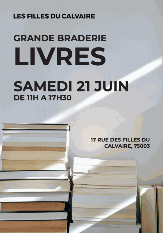 Grande braderie de livres | 17, rue des Filles du Calvaire