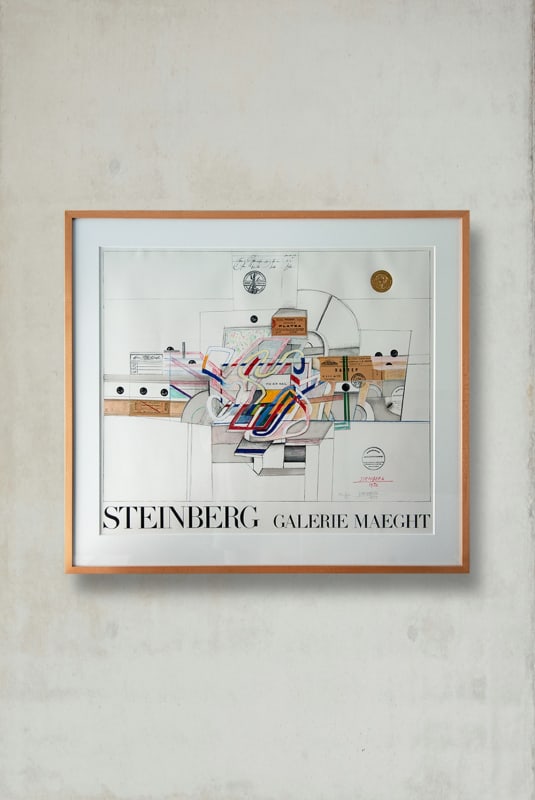 Saul Steinberg, Ticket / Via Air Mail, 1970
