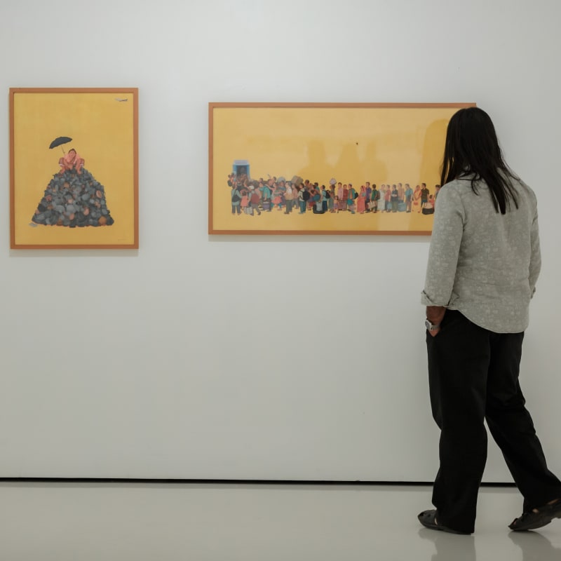 Between the Self and Silhouettes by Soma Das and Anjan Modak, Curated by Adip Dutta