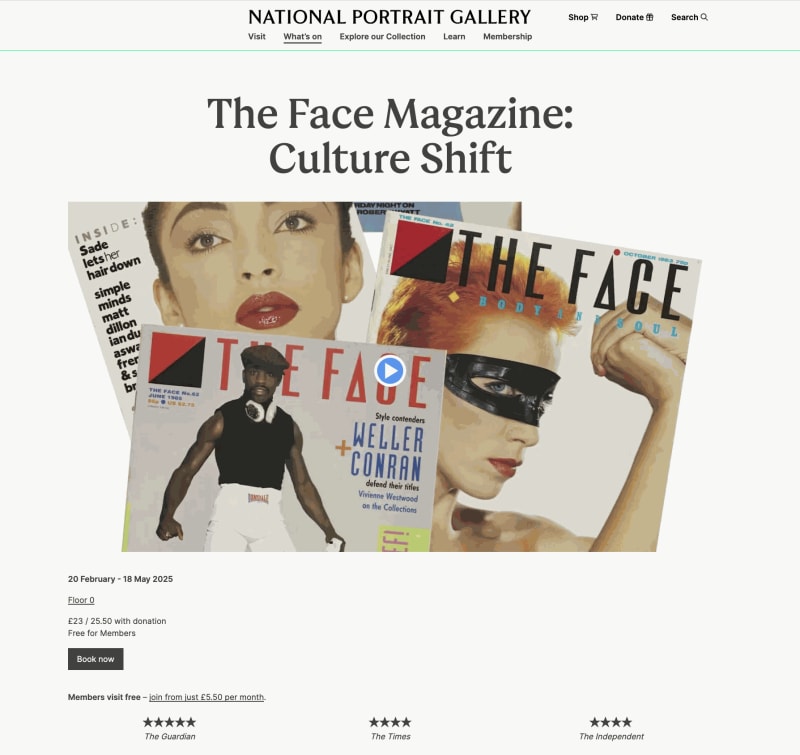 National Portrait Gallery - David LaChapelle Exhibited in The Face Magazine: Culture Shift