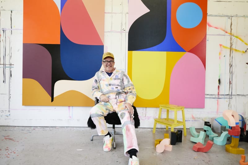 Stephen Ormandy in his studio. Image courtesy of Stephen Ormandy.