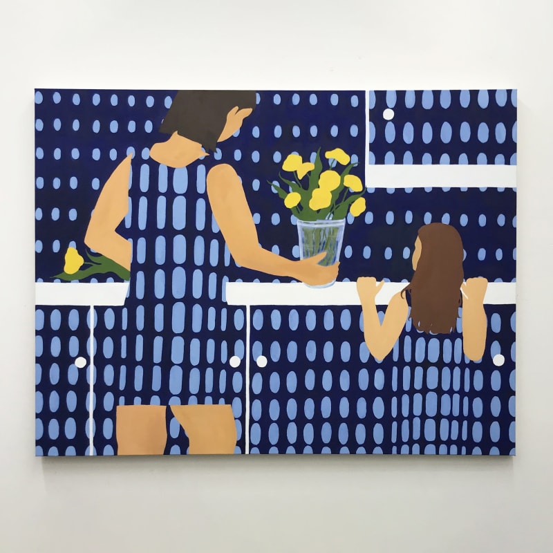 Grace Tobin, Flowers With Names Forgotten, 2021, Oil on Canvas, 45 x 112 cm