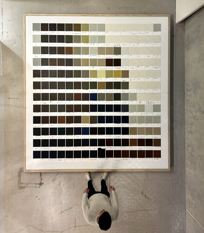 Nick Smith with his finished commission 'The Milkmaid'