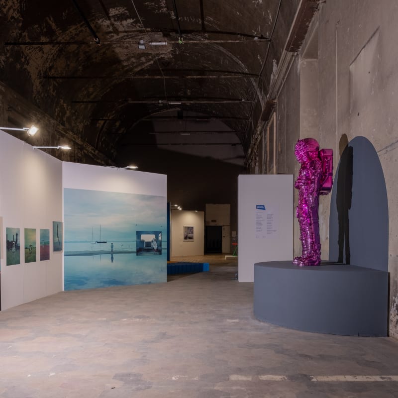 Spaceman Shine Artwork from Filippo Tincolini at Paratissima event