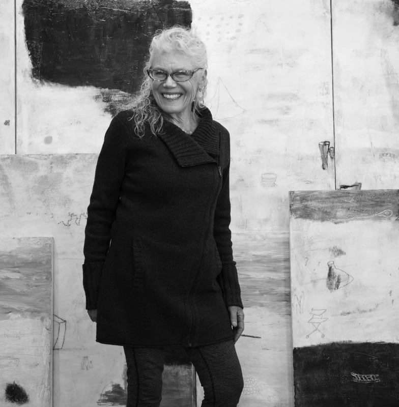 Danäe Anderson in her studio.