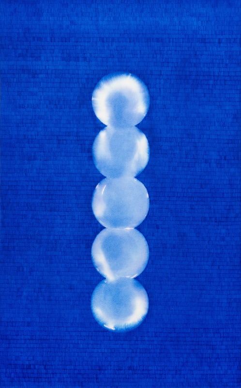謝榕蔚 Hsieh Jung-Wei|軌道 Orbit 2024.03.03|38×61.5cm|中性筆紙本 Gel ink pen on paper