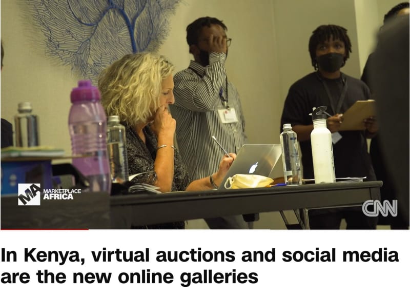 In Kenya, virtual auctions and social media are the new online galleries