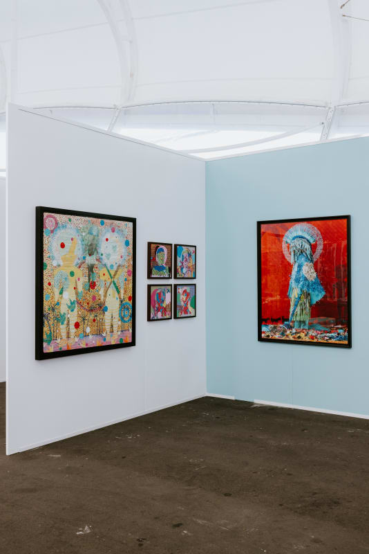 Telly Tuita at the Aotearoa Art Fair.