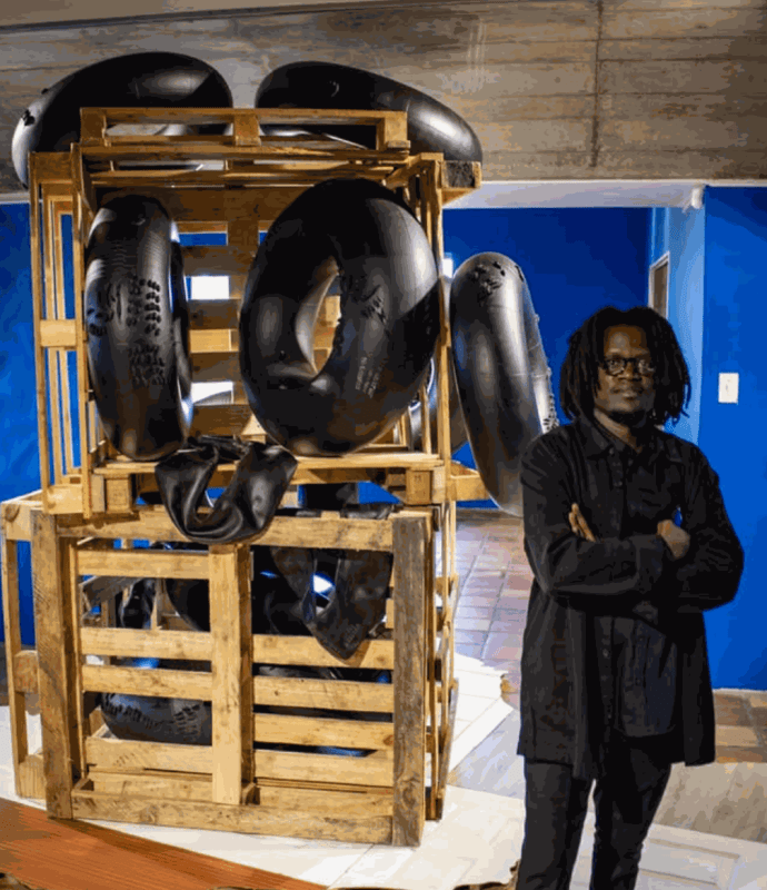Alexandre Kyungu at the Stellenbosch Triennale