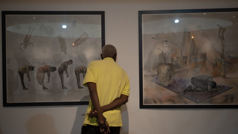 akka project, contemporary african art, africa, emerging, venezia, dubai, painting, abidjan, ivory coast, la rotonde des arts, fondation dapper, peterson kamwathi, kenya