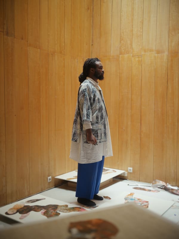 Our first artist in Residence, Ousmane Bâ.