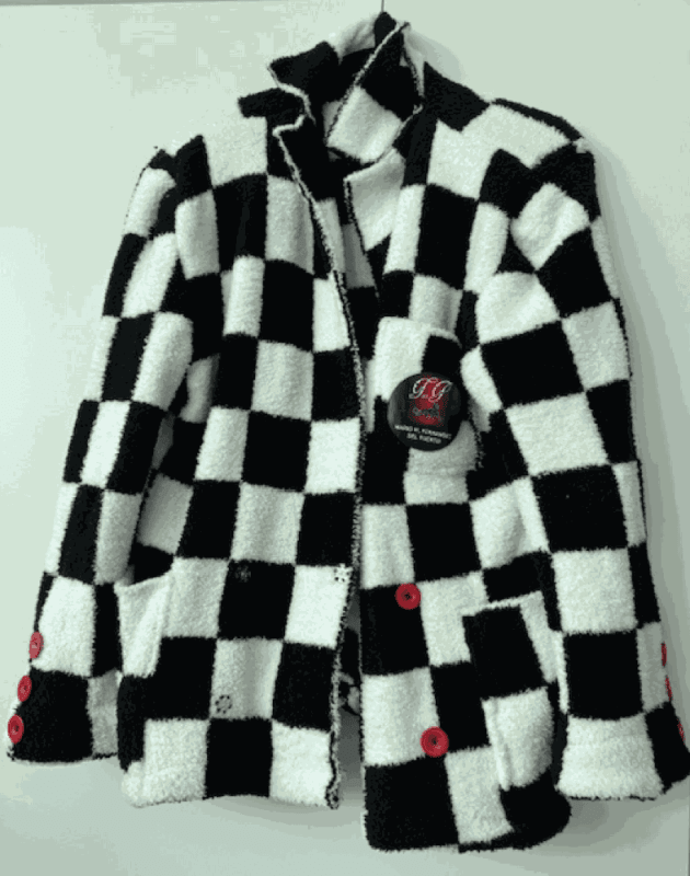 Soft Checkerboard Jacket, Size L