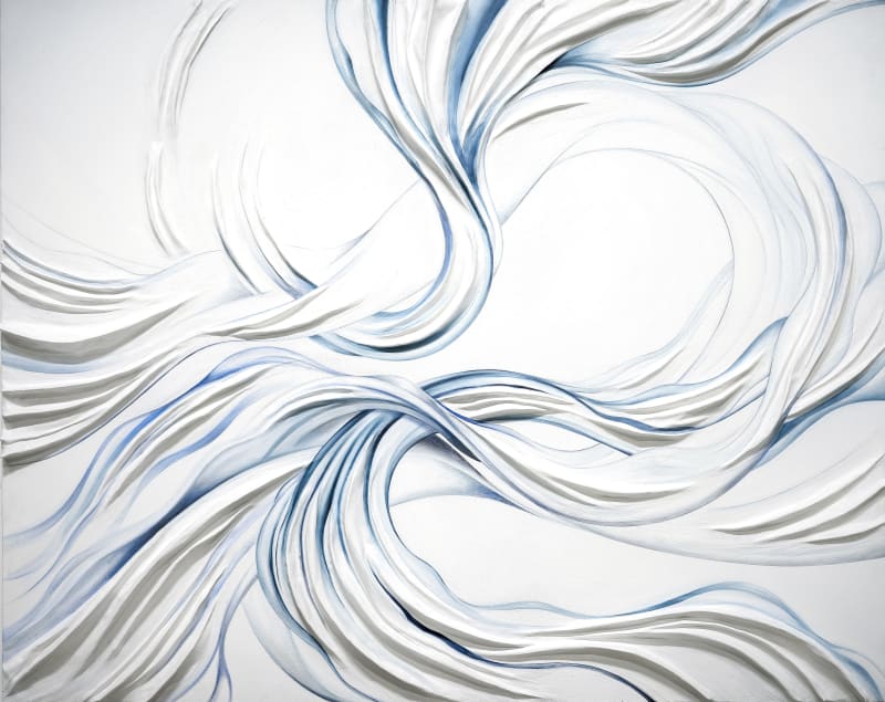 Daniel Anderson 1979 2D/3D SERIES II, 2023 sculpted canvas & oil 48 x 60 x 3 1/2 in. 121.9 x 152.4 x 8.9 cm