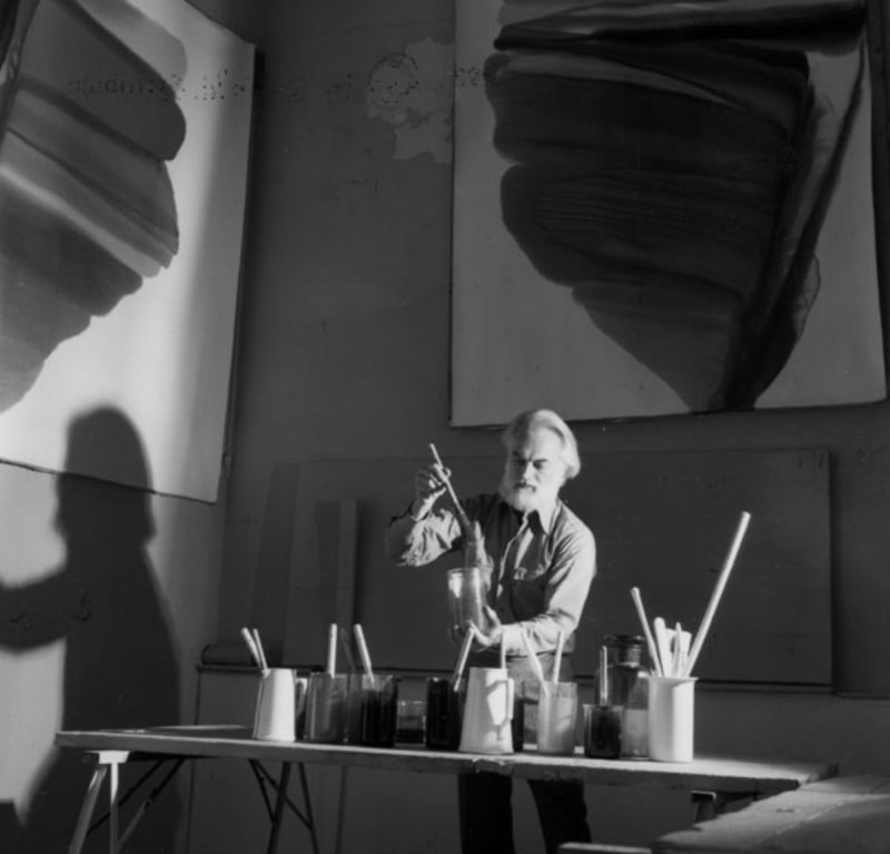 Jenkins in his studio in Paris, 1971