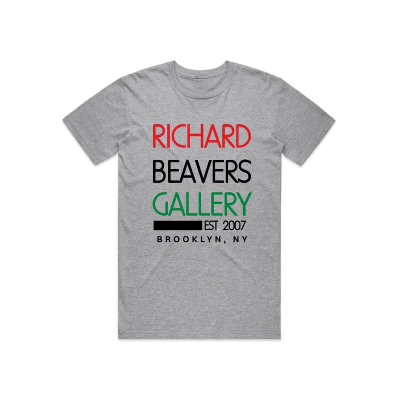RICHARD BEAVERS GALLERY “What is Black Joy” ESTABLISHED TEE - X-Large, Gray