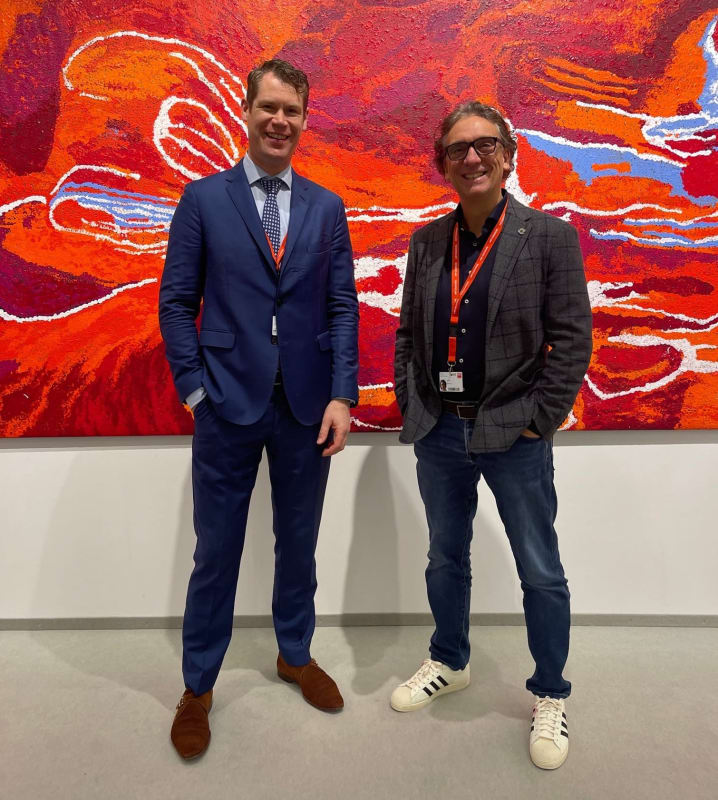 Gallery Manager Paul Geerlings & Owner David Smith at Art Cologne 2022