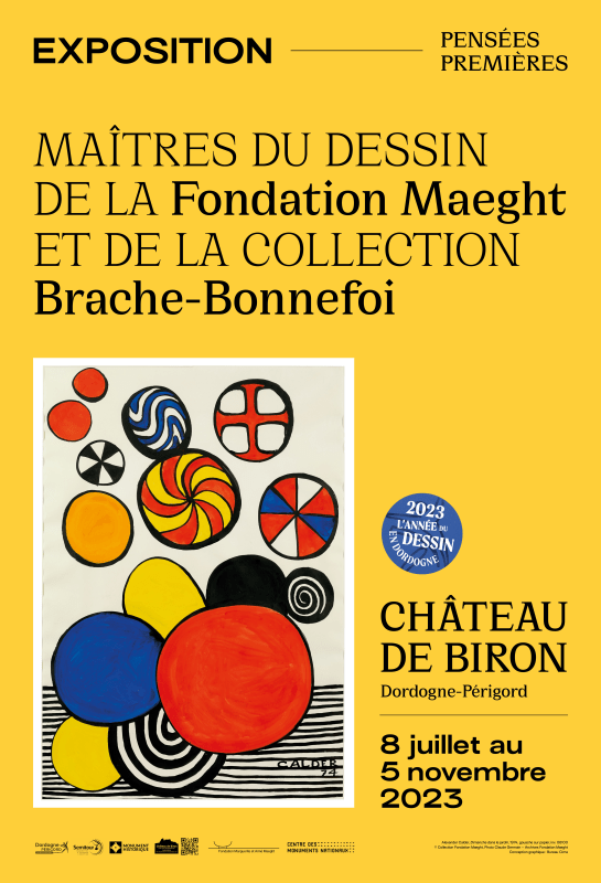 Pensées premières – Maîtres du dessin de la Fondation Maeght et de la collection Brache-Bonnefoi, Château de Biron