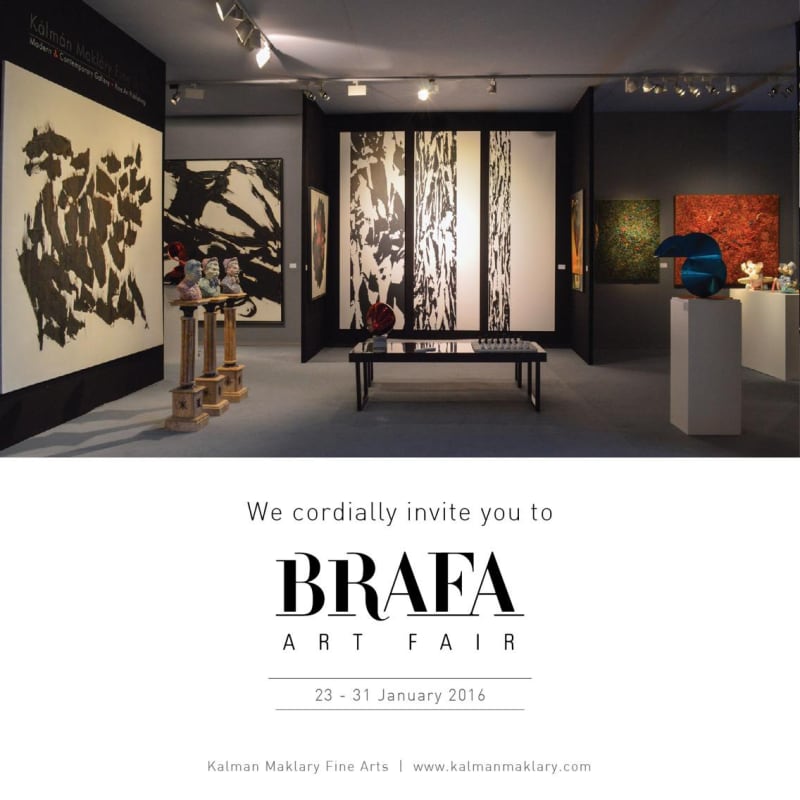 BRAFA 2016 - stand Kálmán Makláry Fine Arts, Tour & Taxis, Bruxelles